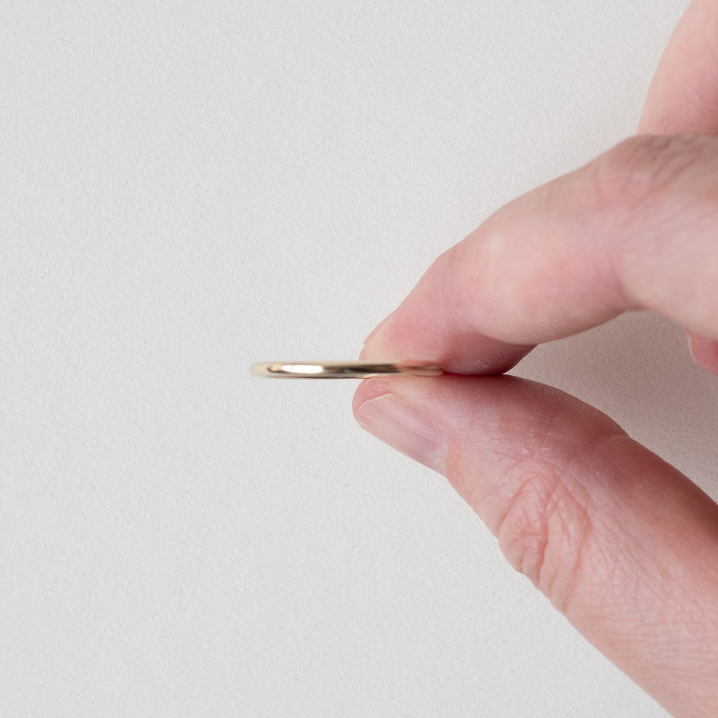 Polished 10K Yellow Gold Stackable Ring