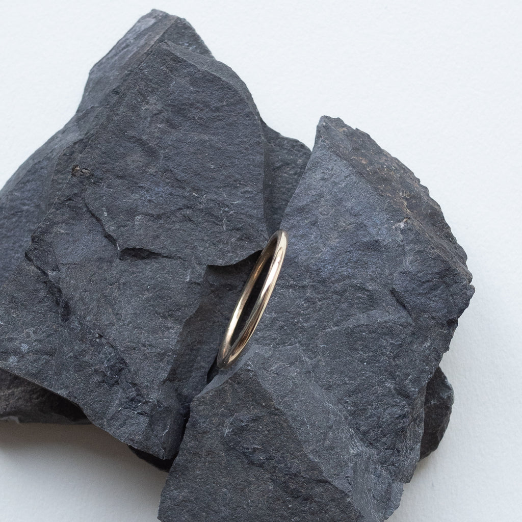 Polished 10K Yellow Gold Stackable Ring