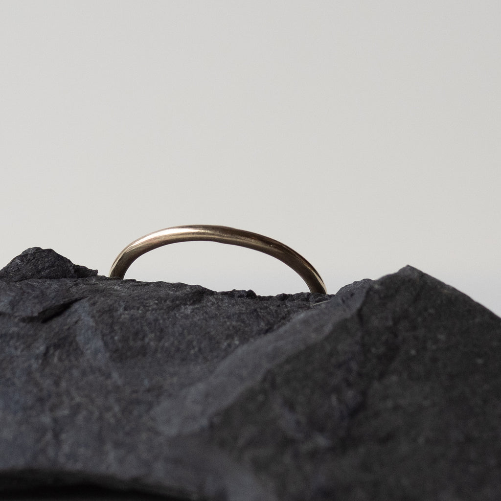Polished 10K Yellow Gold Stackable Ring