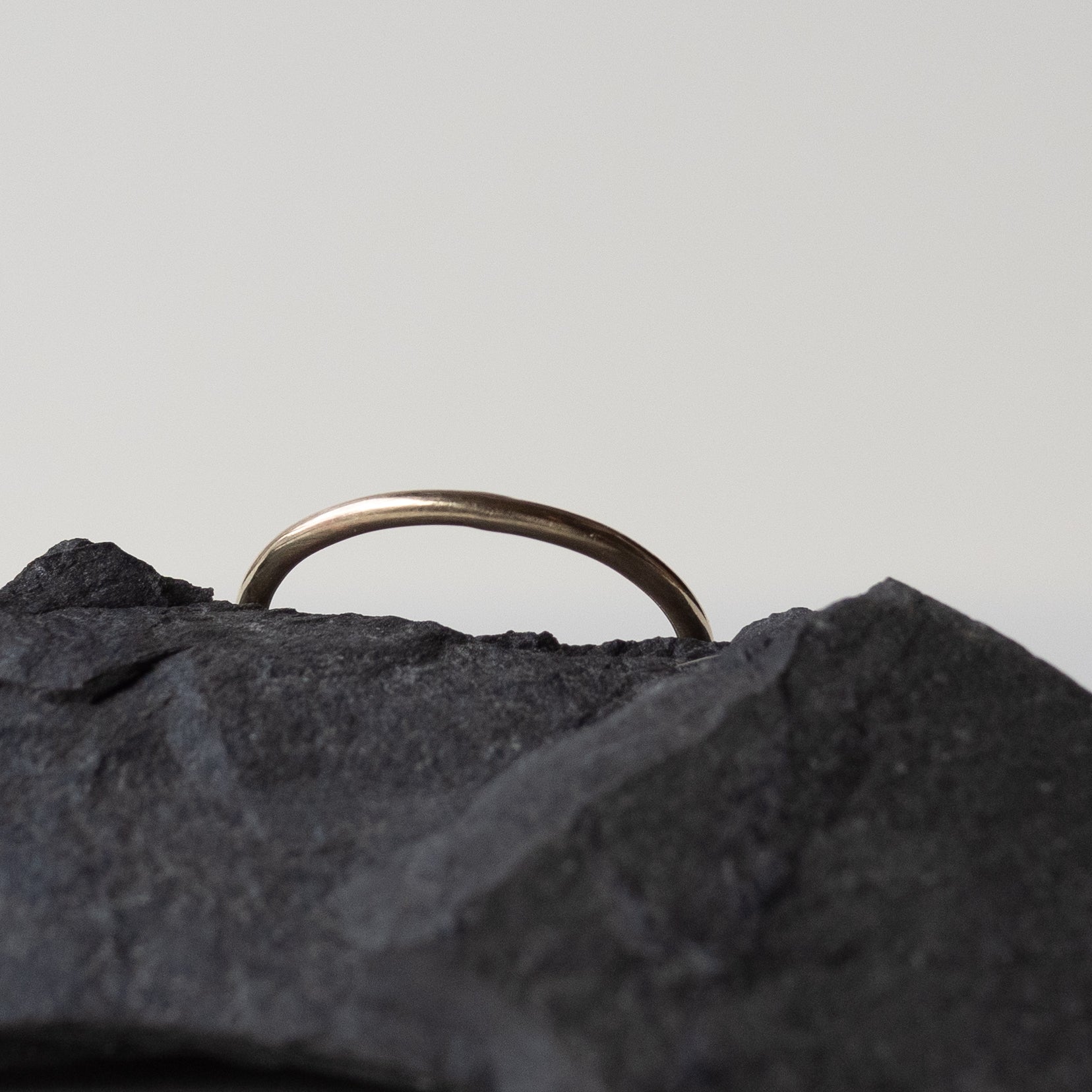 Polished 10K Yellow Gold Stackable Ring