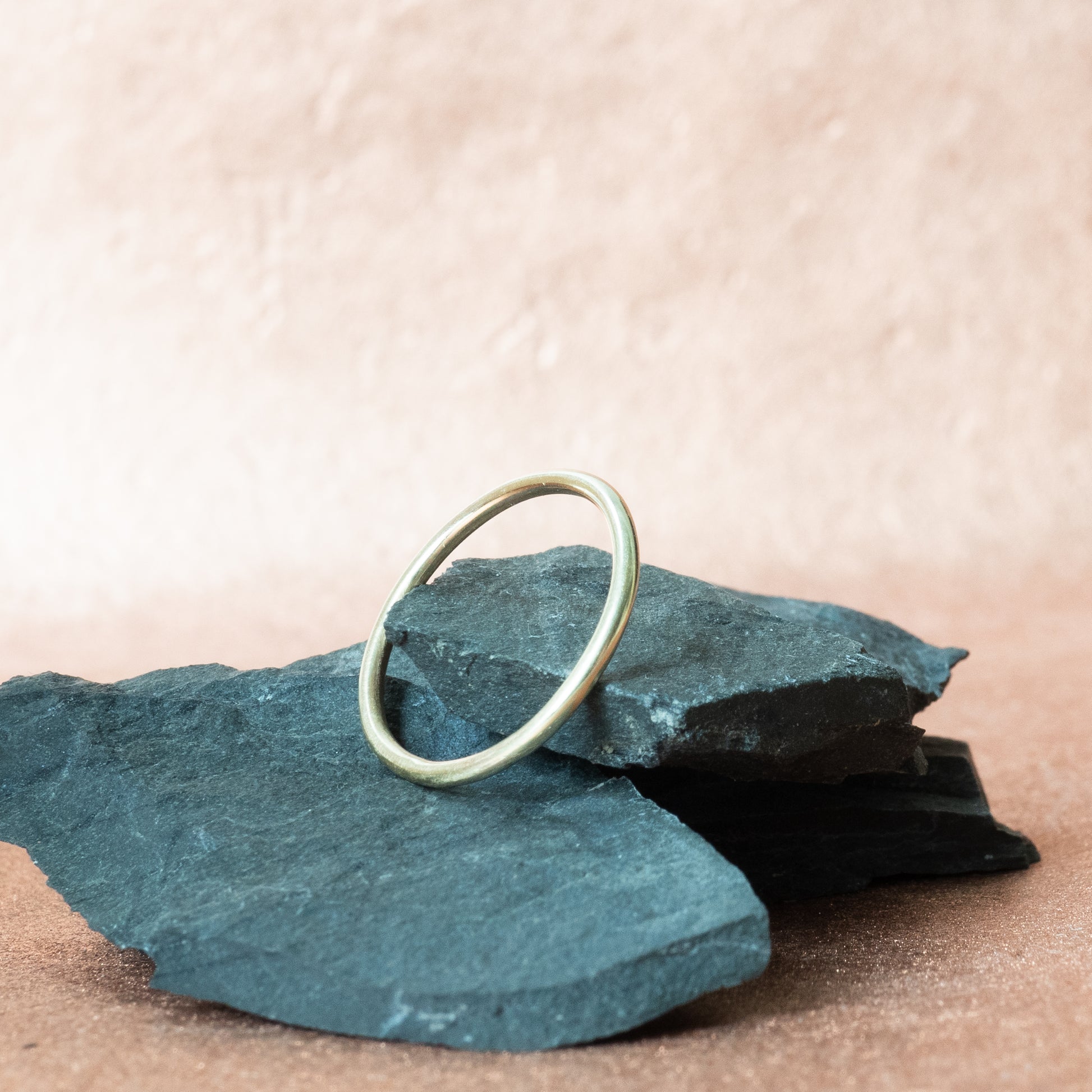 Polished 10K Yellow Gold Stackable Ring