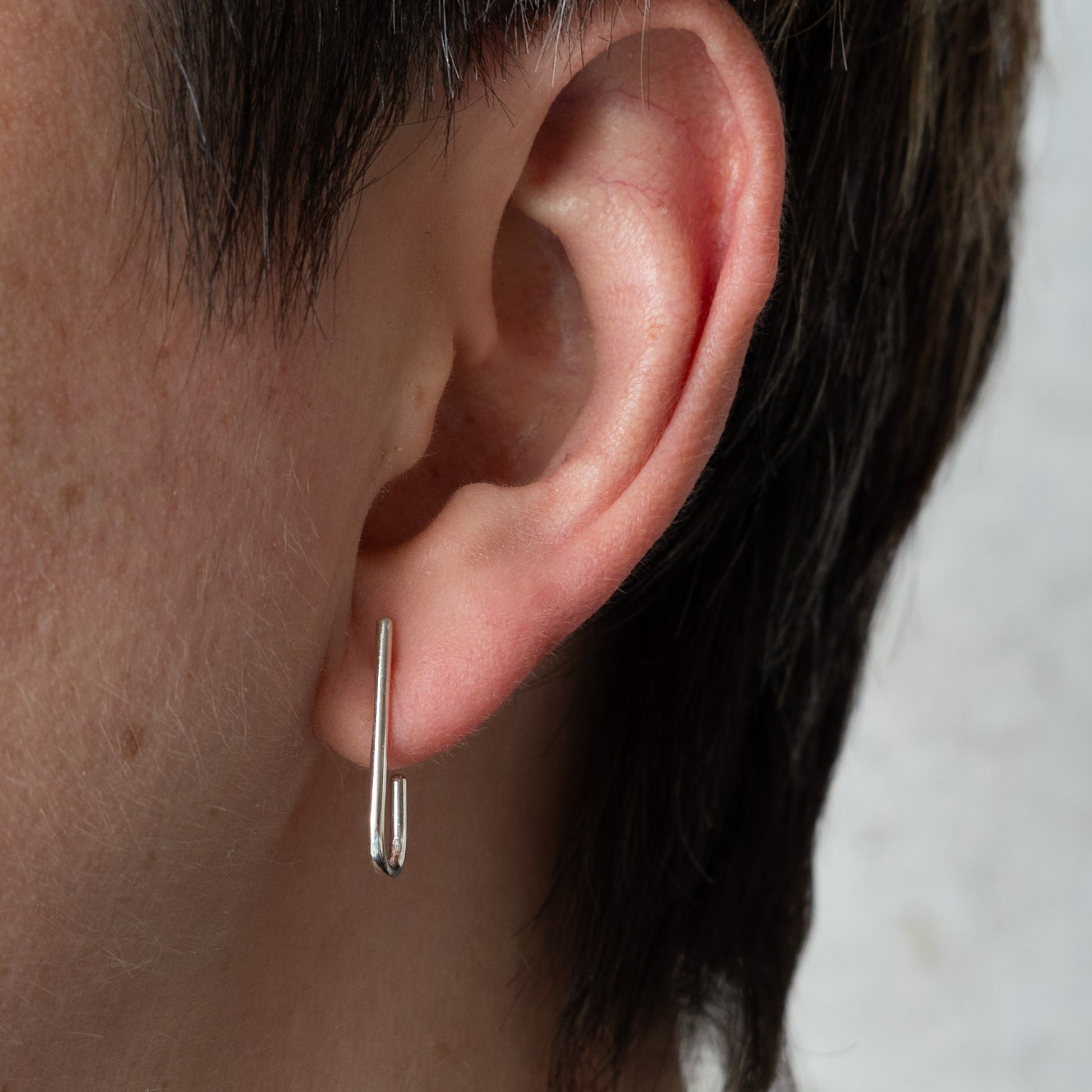 J Stud Earrings
