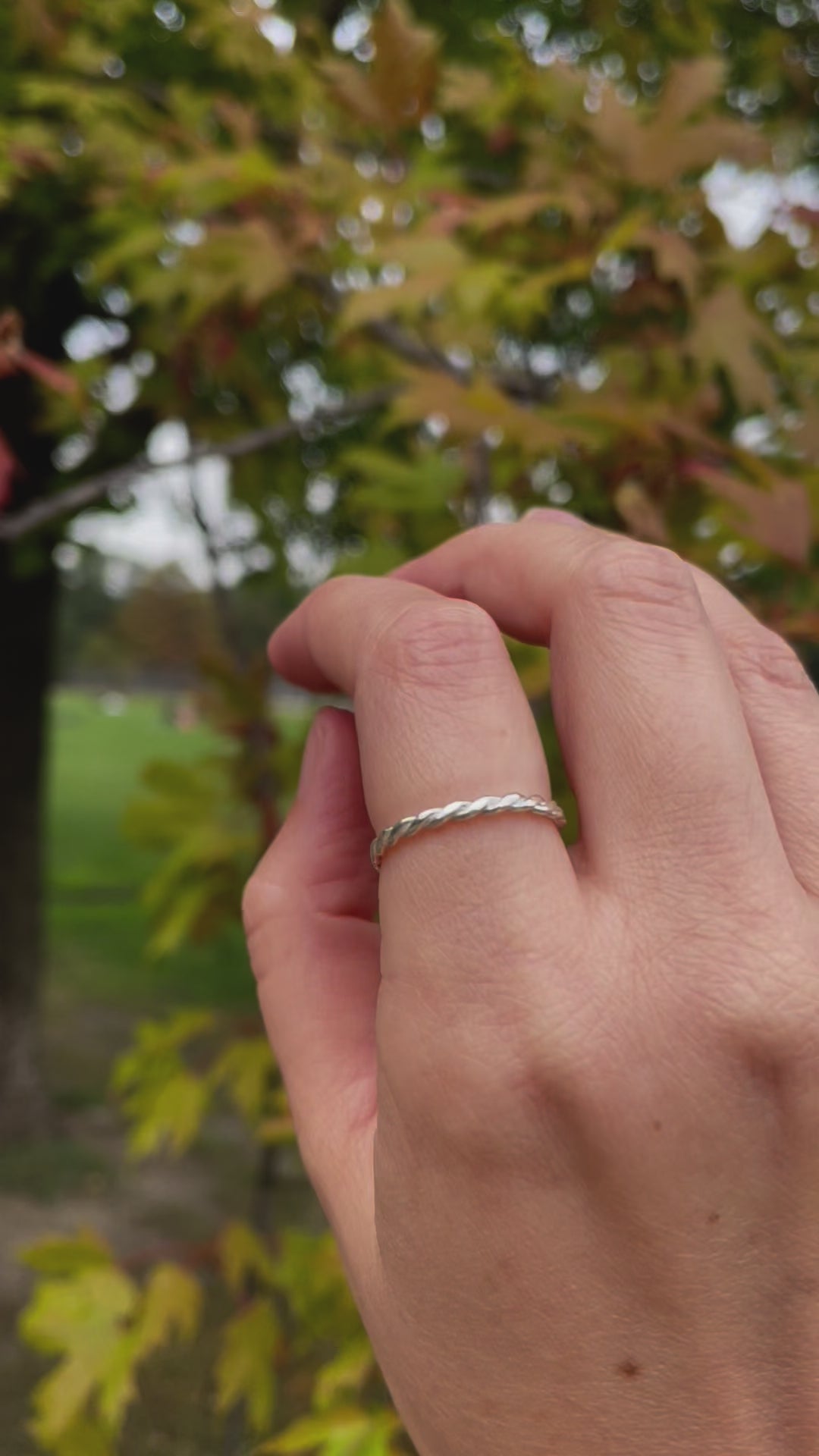 Stackable Twisted Wire Ring