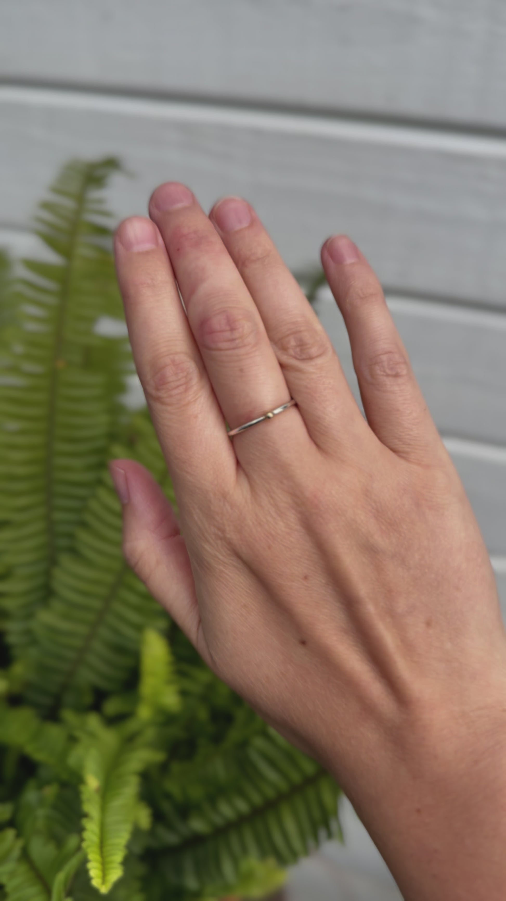 Gold and Silver Dot Ring